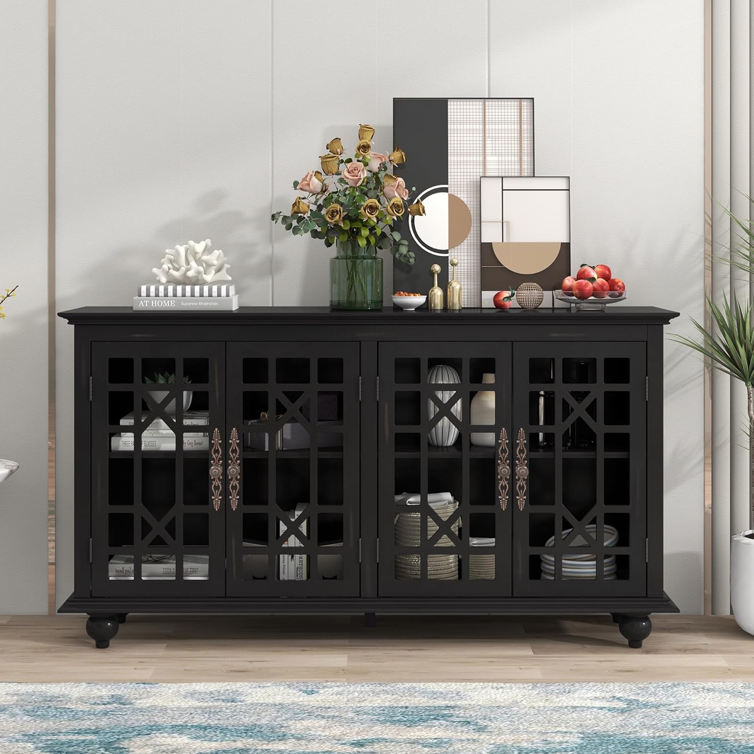 Sideboard Buffet Entertainment Center With Storage With