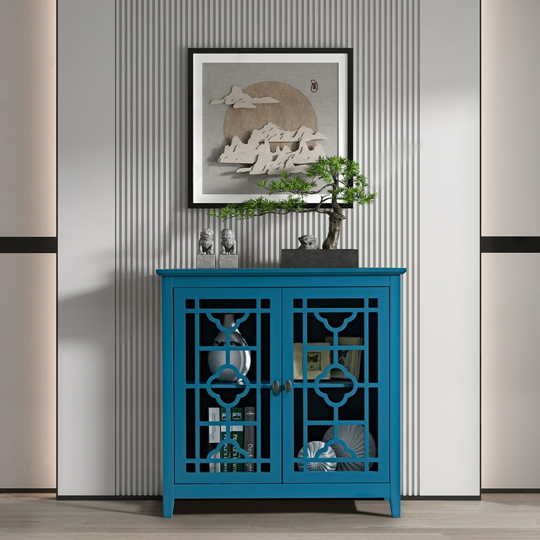 Blue sideboard 2024 buffet table