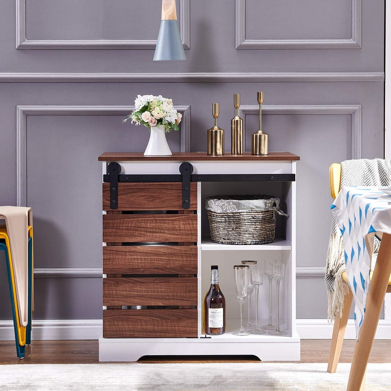 Sideboard Buffet Storage Modern Farmhouse Buffet Sideboard