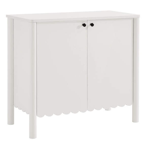 Sideboard Console Table Entry Display Cabinet, White, Wood, Living Dining Room Kitchen Cafe Bistro Hospitality Restaurant, Modern Contemporary, HB37709