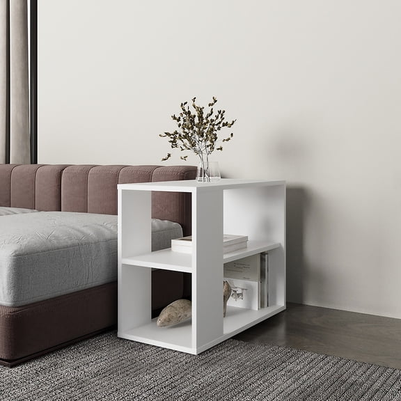 Sideboard In White For Home Decor - Engineered Wood And Multiple Storage Options Living Room Functional Space