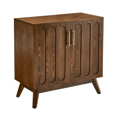 SideboardCabinet, ModernCabinet With 2 Door Adjustable Shelves, Storage Cabinet WithWood Legs Metal Handles For Entryway