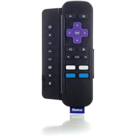 Sideclick - Universal Attachment for Roku® Streaming Player Remote - Black