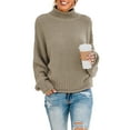 thumbnail image 1 of Sidefeel Women's Cute Cable Knit Long Batwing Sleeve Sweaters Winter Thick Pullover Tops M 8-10, 1 of 10
