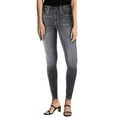 thumbnail image 1 of Sidefeel Women's High Waisted Skinny Fit Jeans Washed Buttoned Stretchy Denim Pants, 1 of 8