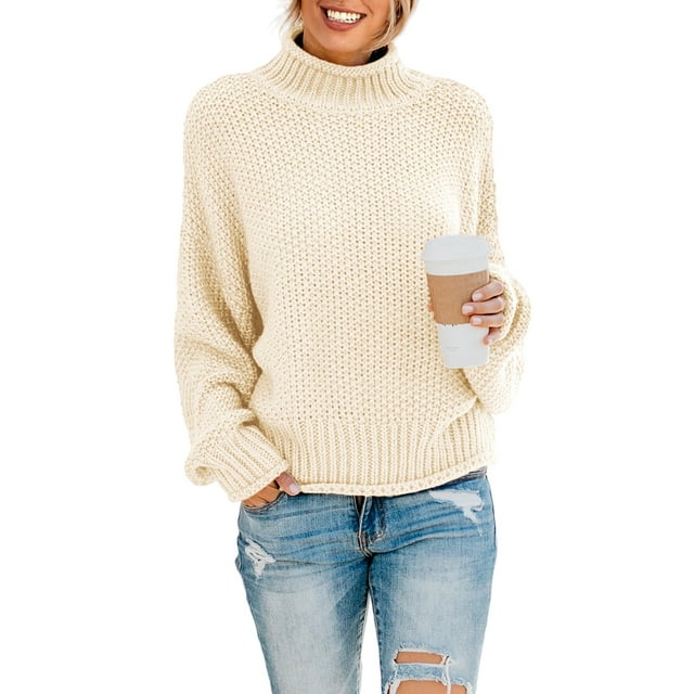Solid Knit Pullover Sweater