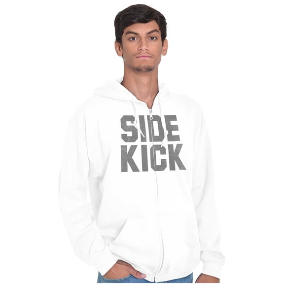 Sidekick Superhero BFF Bestie Forever Zip Up Hoodie Men's Women's Brisco Brands X