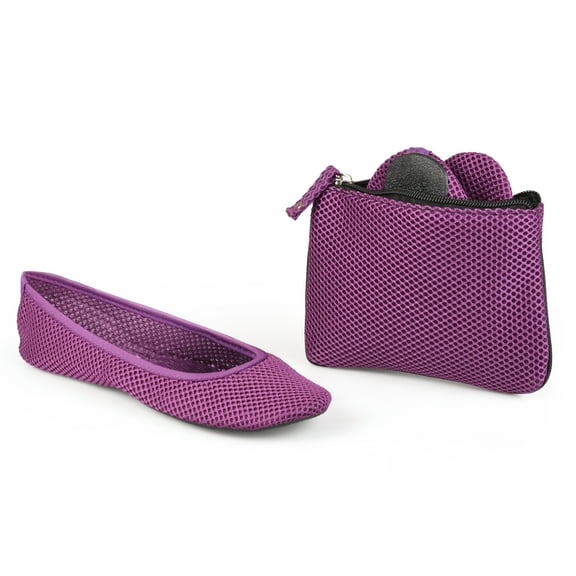 Sidekicks Mesh Foldable Ballerina Flats - Multiple Colors Available