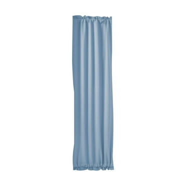 Sidelight Door Curtain - Blackout Patio Panel Top and Bottom Rod Pocket French Door Curtain for Privacy Bonus Tiebacks, Single Piece