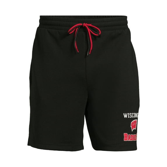 Sideline Apparel Men's NCAA Wisconsin Badgers Airway Knit Shorts, Sizes S-2XL