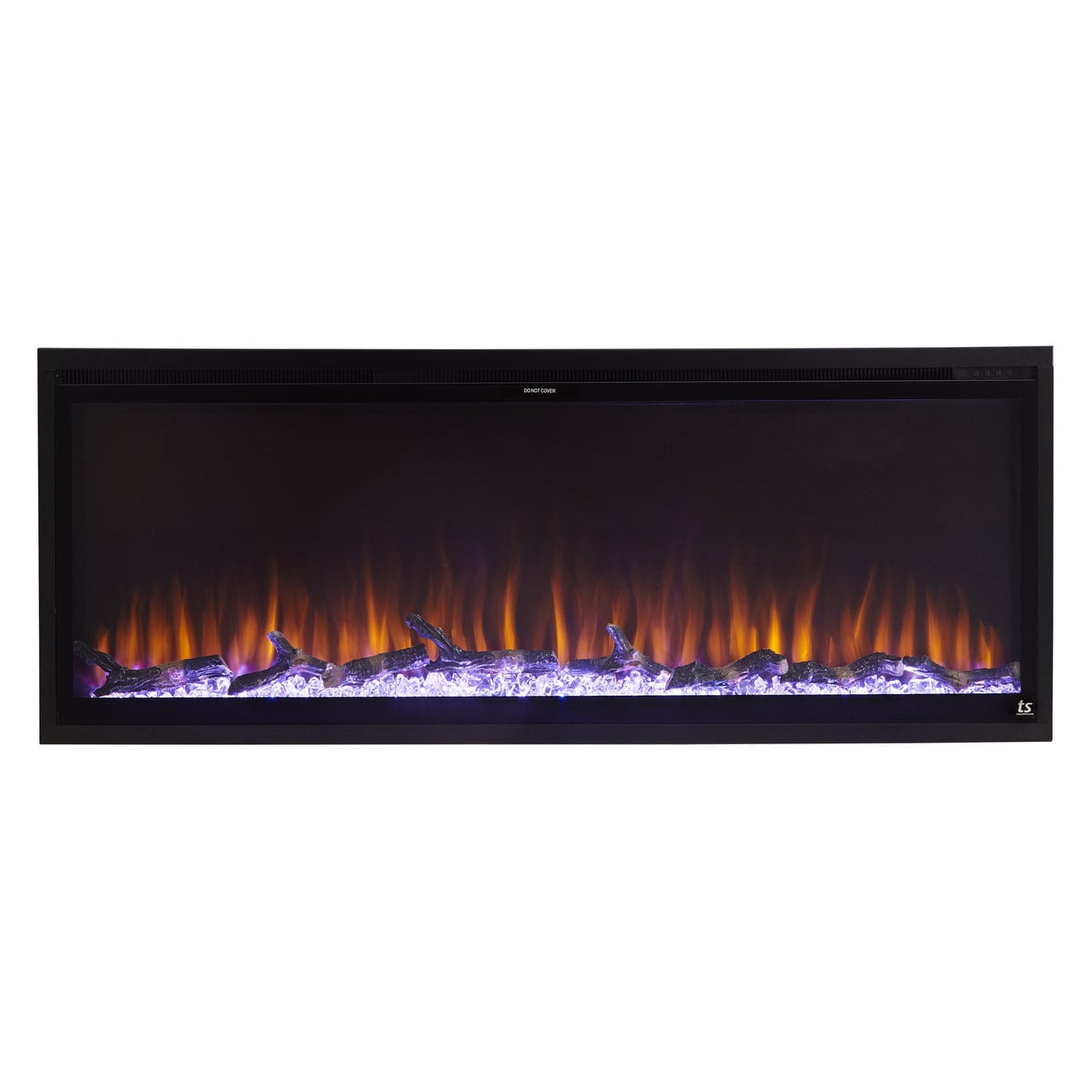 Sideline Elite 50" Black WiFi-Enabled Recessed Electric Fireplace