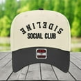 thumbnail image 1 of Sideline Social Club Upside Down Hat, Sports Mom& Dad Hat, Upside Down Hat, Game Day Snapback, Team Parent Gift, Funny Sports Hat, 1 of 5