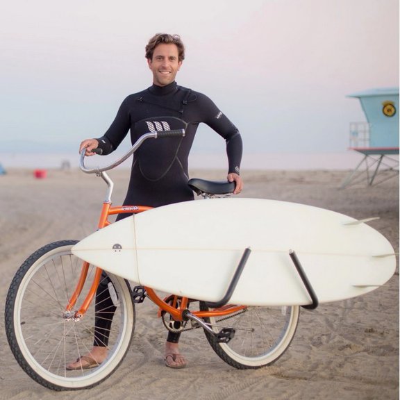 Sidemounted Surfboard Bike Rack