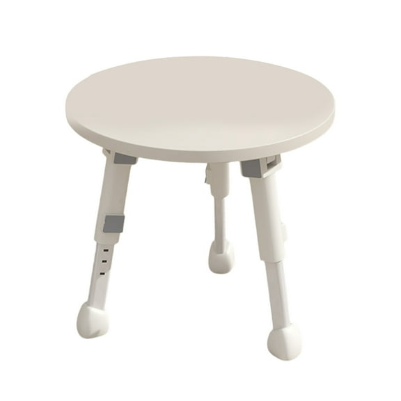 Sides Table Living Room, Small End Table for Small Space, Round Adjustable Height Slide Under Couch Tables, Round Cute Look for Living Room, Bedroom