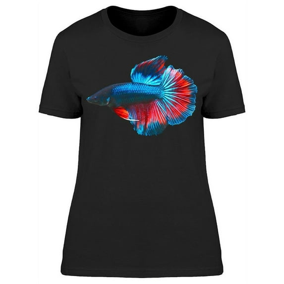 Sideview Of Bluish/redish Betta T-Shirt Women -Image by Shutterstock, Female x-Large