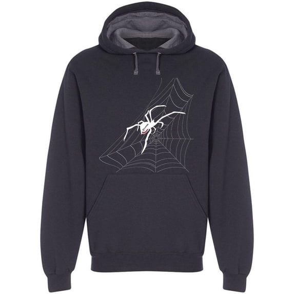Sideview Of Spider On Web Hoodie Men -Image by Shutterstock, Male x-Large
