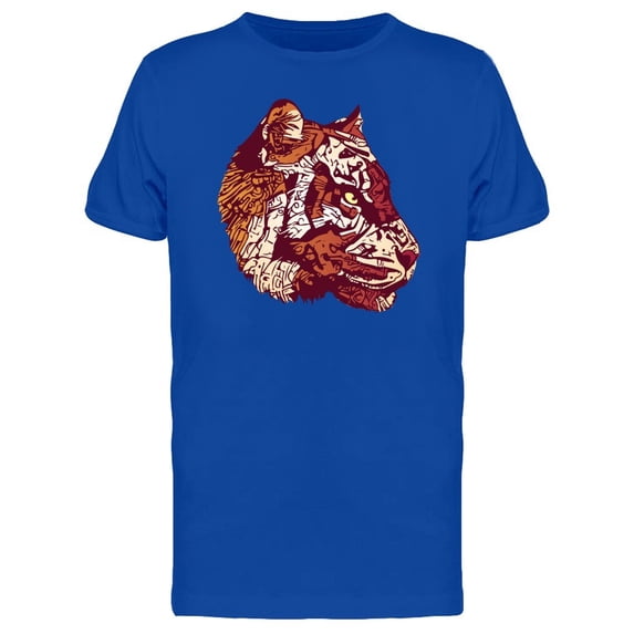 Sideview Of Tiger Abstract Head Tee Men's -Image by Shutterstock