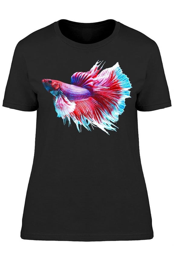 Sideview Siamese Betta Fish T-Shirt Women -Image by Shutterstock, Female Small