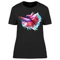 thumbnail image 1 of Sideview Siamese Betta Fish T-Shirt Women -Image by Shutterstock, Female x-Large, 1 of 2