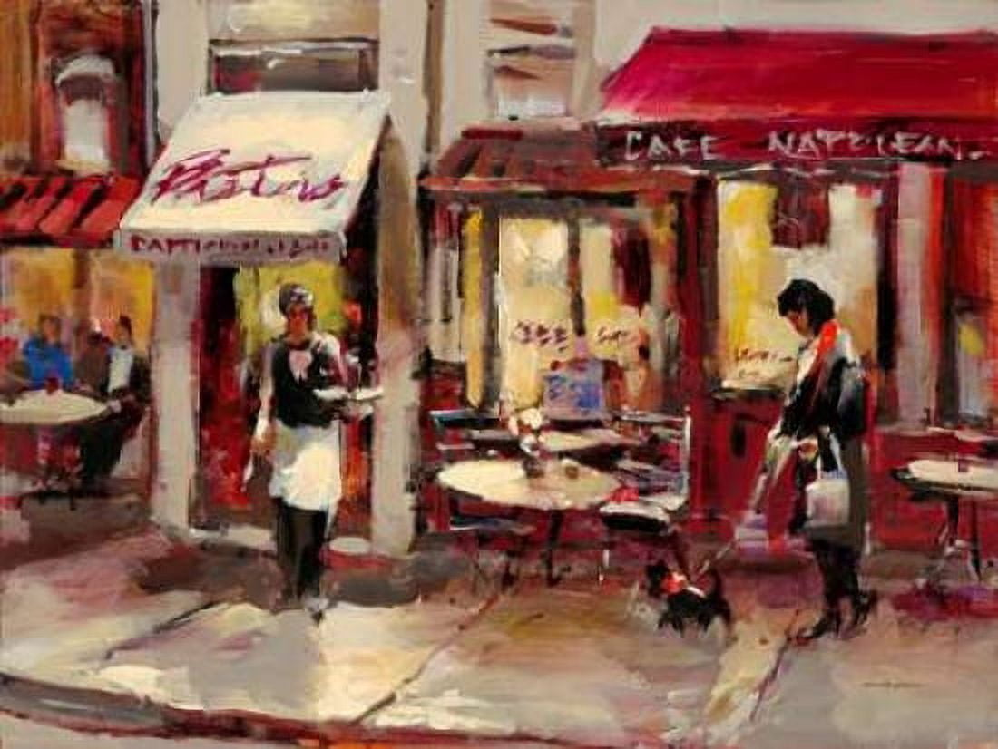 Sidewalk Bistro Canvas Art - Brent Heighton (22 x 28)