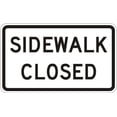 thumbnail image 1 of Sidewalk Closed Sign Regulatory Traffic Signs Metal Sign Tin Sign 8x12 Inch - Caution Safety Warning Security Signs Indoor & Outdoor Signs for Home, Office, Work, 1 of 5