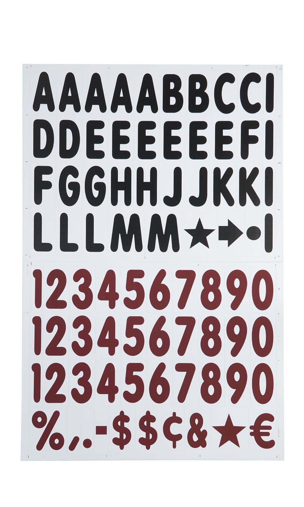 Sign Number Letter Sidewalk Sign Letters and Numbers Set - Walmart.com