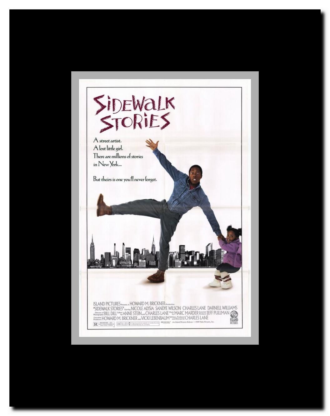 Sidewalk Stories Framed Movie Poster