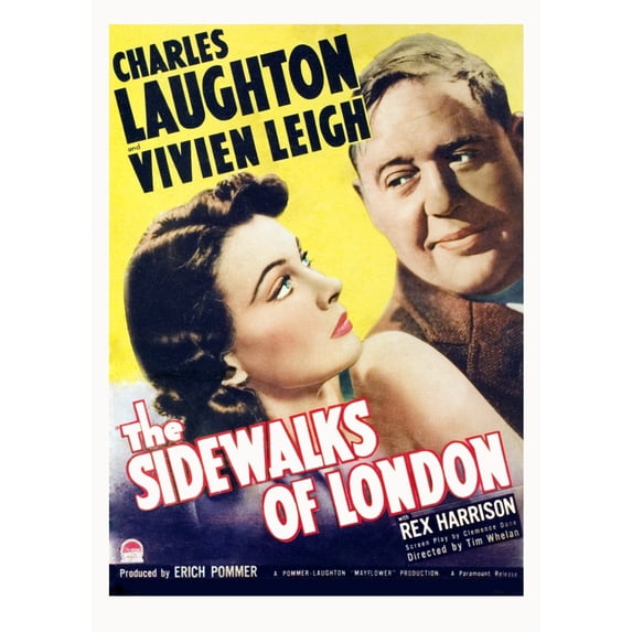 Sidewalks Of London Vivien Leigh Charles Laughton 1938. Movie Poster Masterprint (11 x 17)