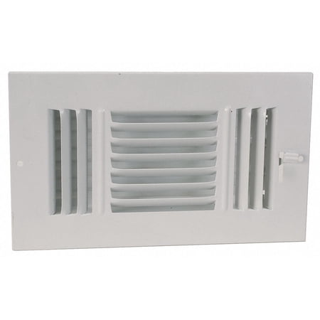 Sidewall/Ceiling Register,3-Way