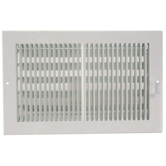 Manufacturer Varies Sidewall/Ceiling Register 5.25 X 13.25, White, Steel 4JRN7