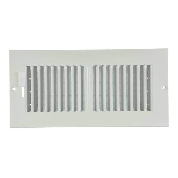 Manufacturer Varies Sidewall/Ceiling Register 5.75 X 11.75, White, Steel 4JRN9