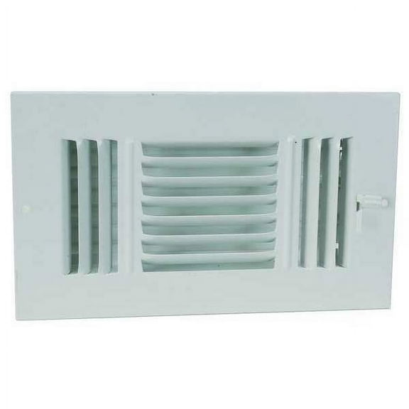 Manufacturer Varies Sidewall/Ceiling Register 9.75 X 15.75, White, Steel 4MJG9