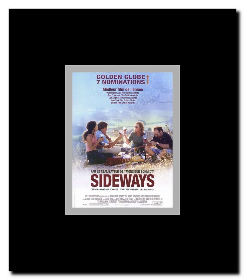 Sideways Framed Movie Poster