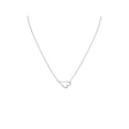 thumbnail image 1 of Sideways Heart Necklace Rhodium on Sterling Silver - Nontarnish, 1 of 1