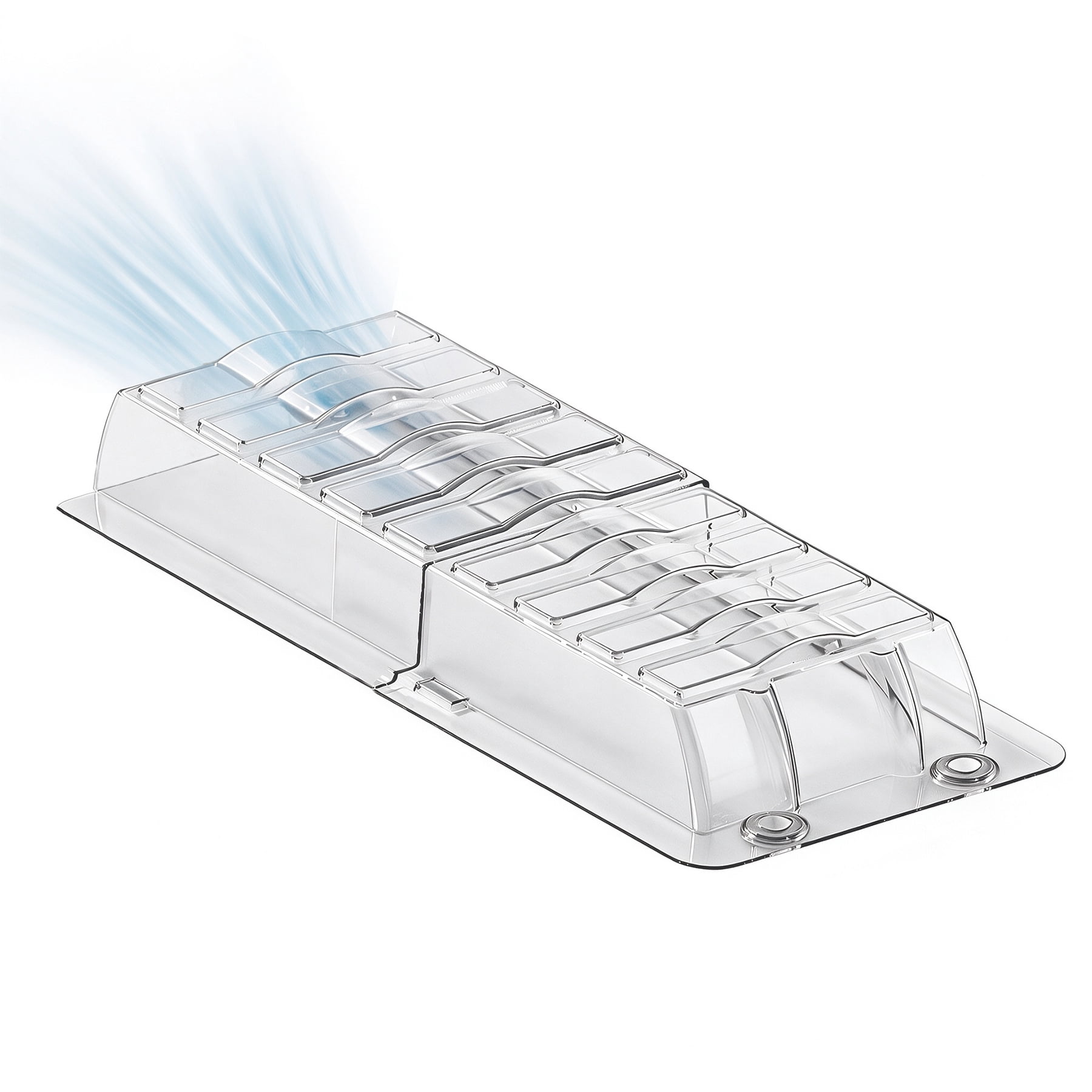 Sideways Magnetic Vent Extender for Under Furniture, Floor Resiter Vent Deflector Fits Vents 3" - 6" Wide (1PCS)