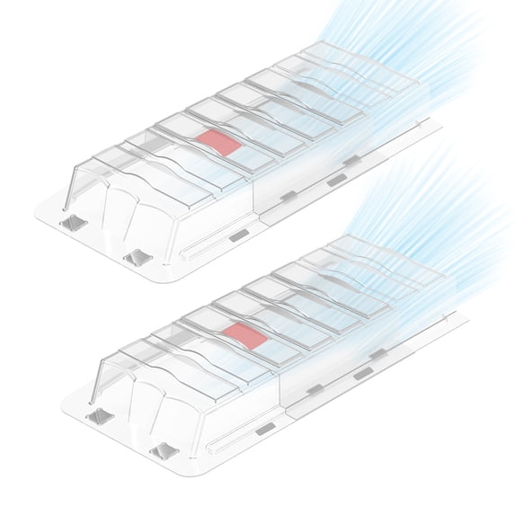 Sideways Magnetic Vent Extender for Under Furniture, Floor Resiter Vent ...