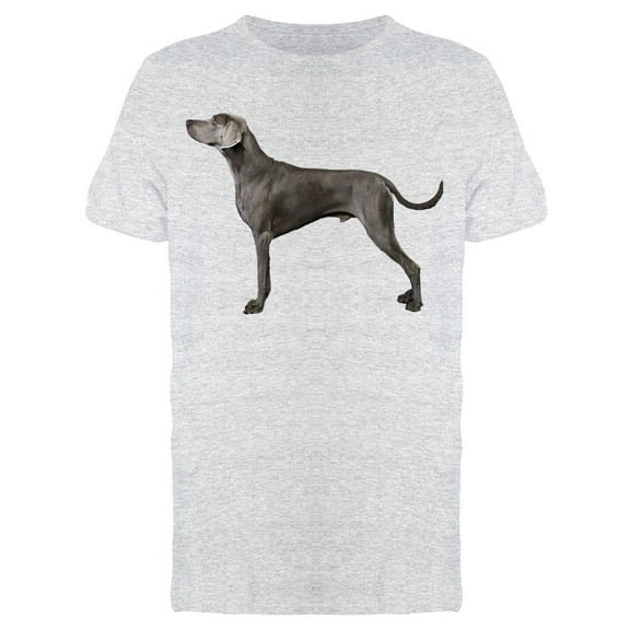 Sideways Standing Weimaraner T-Shirt Men -Image by Shutterstock, Male XX-Large