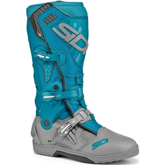 Sidi Crossair Mens MX Offroad Boots Gray/Petrol 42 EUR