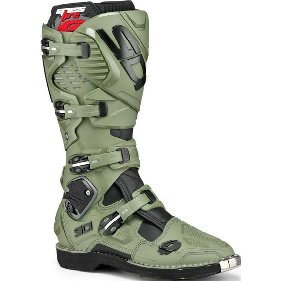 Sidi Crossfire 3 Mens MX Offroad Boots Army/Black 46 EUR
