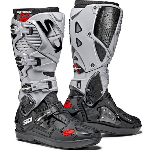 Sidi Crossfire 3 SRS Mens MX Offroad Boots Black/Ash 46 EUR