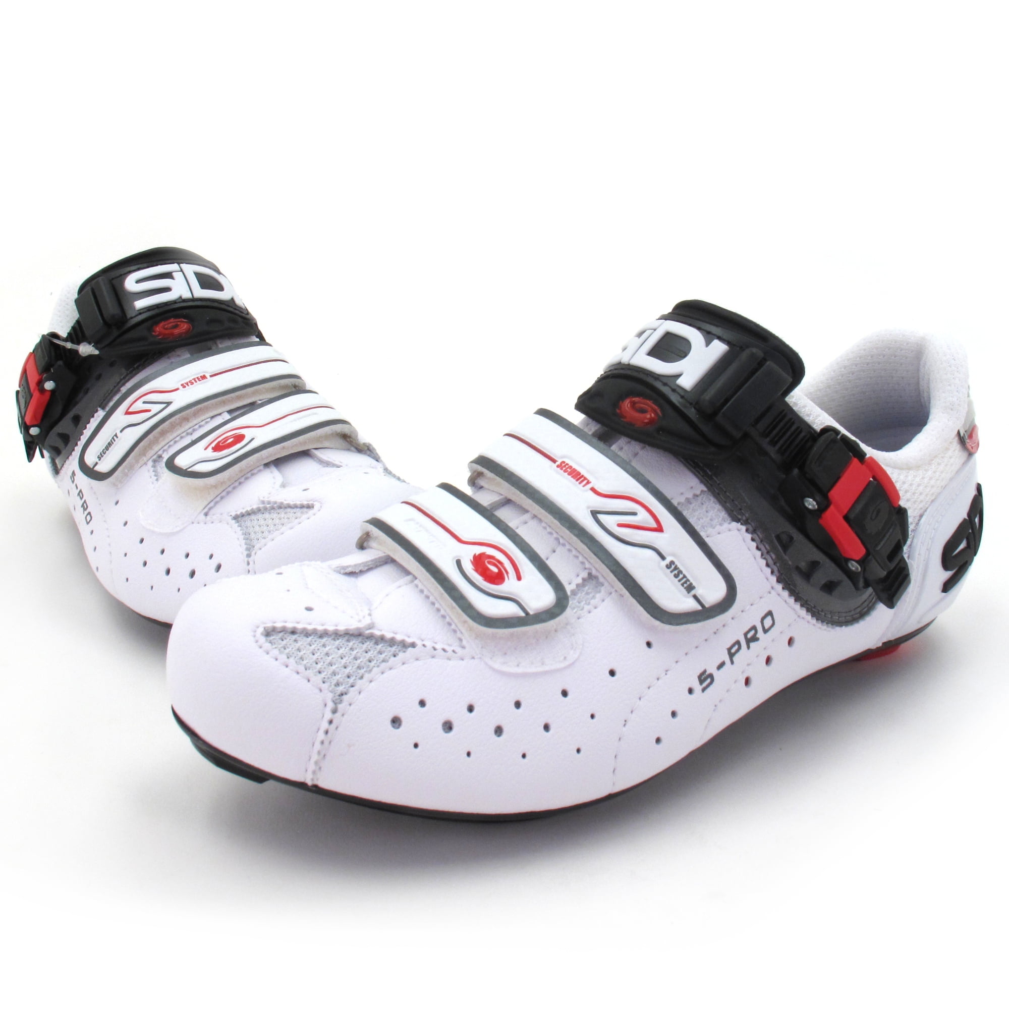 SIDI GENIUS 5-PRO EUR44 27-27.5相当　wide Sidi Genius 5 Pro Carbon Shoes - White Vernice | TourCycling.com