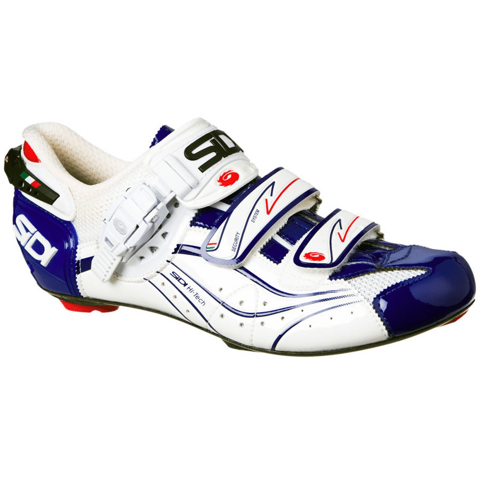 Sidi Genius 6.6 White Blue Mega Size EU 43 Road Shoes Sidi Genius 6.6 White Blue Mega Size EU 43 Road Shoes