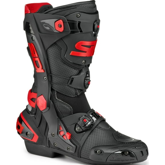 Sidi Rex Air Mens Motorcycle Boots Black/Red 46 EUR