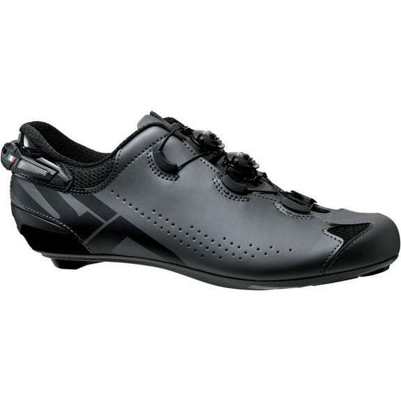 SIDI Shot 2S Road Shoes - Men's, Anthracite/Black, 45