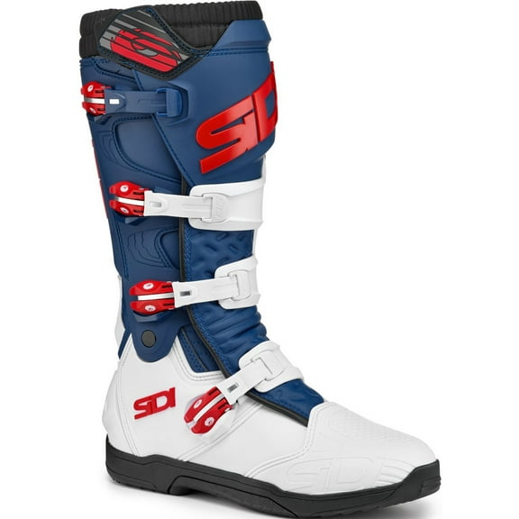 Sidi X Power SC Mens MX Offroad Boots White/Navy/Red 45 EUR