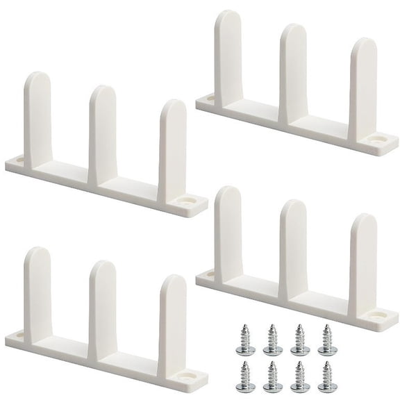 Siding Closet Door Floor Guide-Universal ABS Sliding Door Bottom Guide Fit for 1-3/8" Thick Door-Black Closet Door Guides for Cabinet Floor with Screws