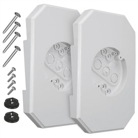 Siding Mounting Block,8141DBL Built-in Box Outdoor Light Block,2Sets for 1/2 Inch Lap Double and 4