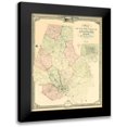 thumbnail image 1 of Sidney 12x14 Black Modern Framed Museum Art Print Titled - Baltimore Maryland - Sidney 1850, 1 of 5