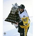 thumbnail image 1 of Sidney Crosby Pittsburgh Penguins Unsigned 2017 Stanley Cup Champions Raising Conn Smythe Photograph, 1 of 1