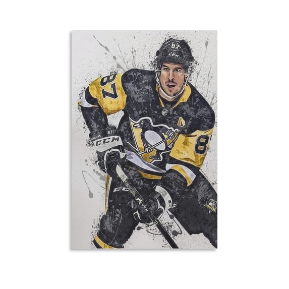 Sidney Crosby Poster Canvas Poster Wall Art Poster Gifts Bedroom Prints Home Decor Hanging Picture Canvas Painting Posters 12x18inch(30x45cm)